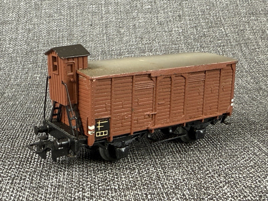 Marklin HO scale #312 Box Car with Brakeman's Cab , Die-cast 1950's