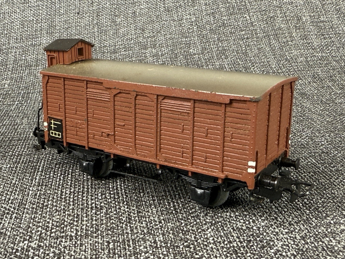 Marklin HO scale #312 Box Car with Brakeman's Cab , Die-cast 1950's
