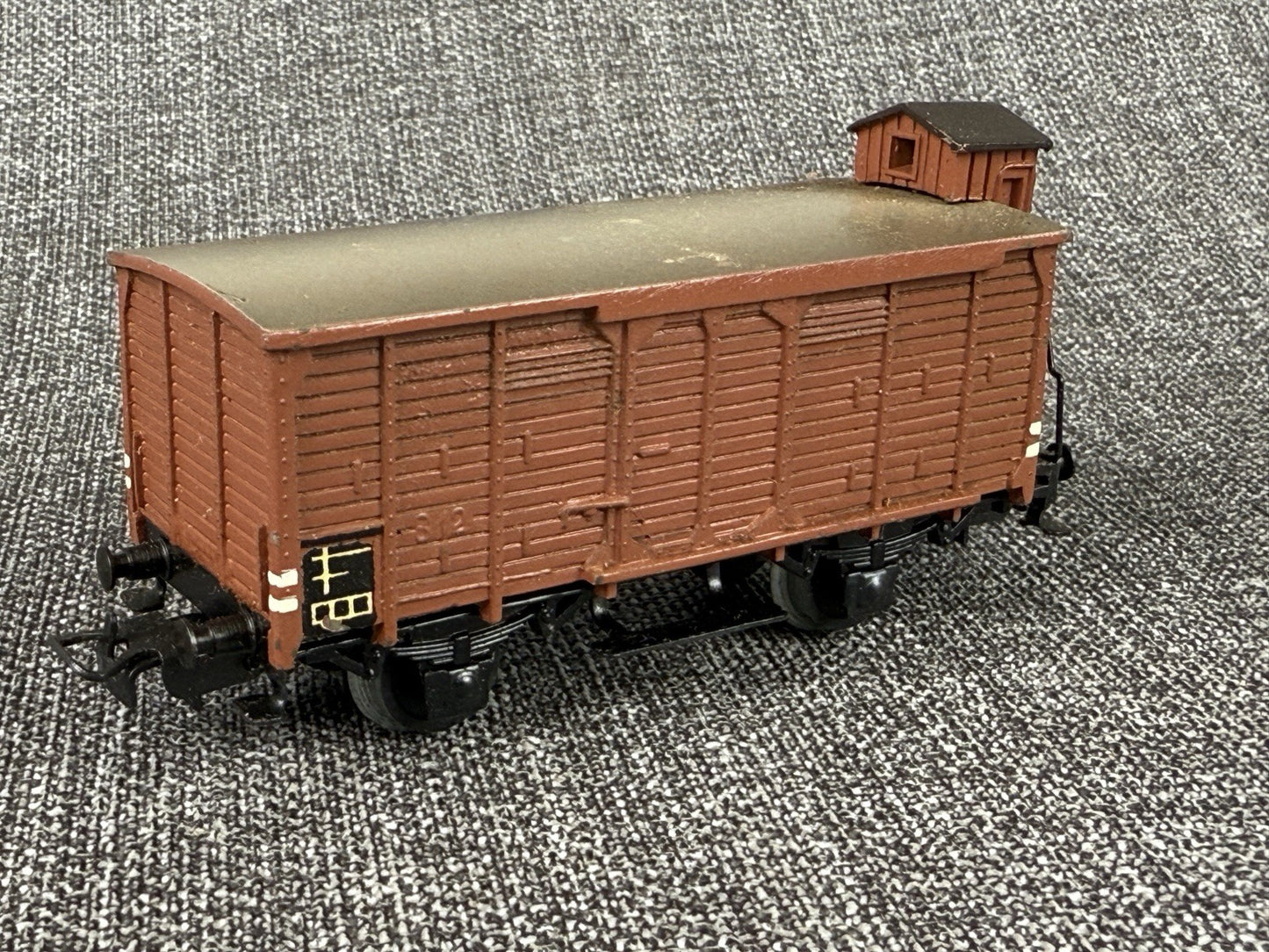 Marklin HO scale #312 Box Car with Brakeman's Cab , Die-cast 1950's