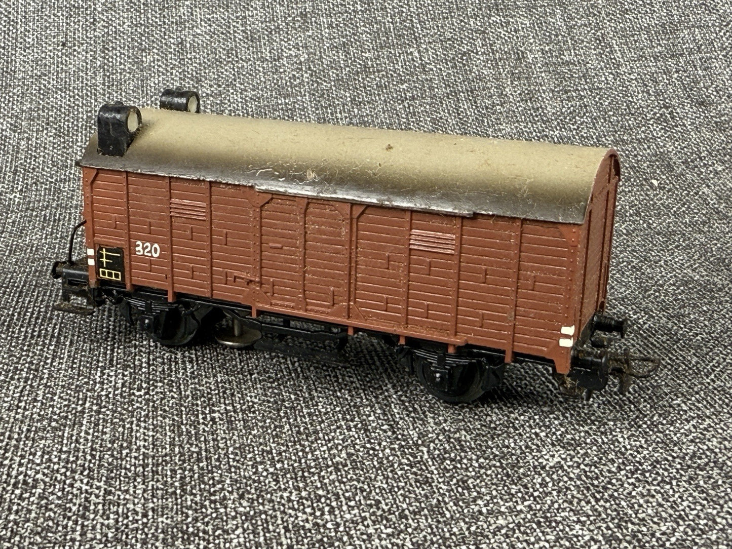 Marklin HO scale #320 Box Car with Brakeman's Cab, illuminated , Die-cast 1950's