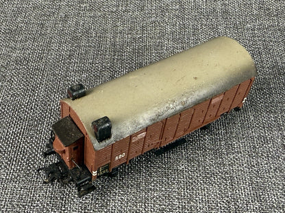 Marklin HO scale #320 Box Car with Brakeman's Cab, illuminated , Die-cast 1950's