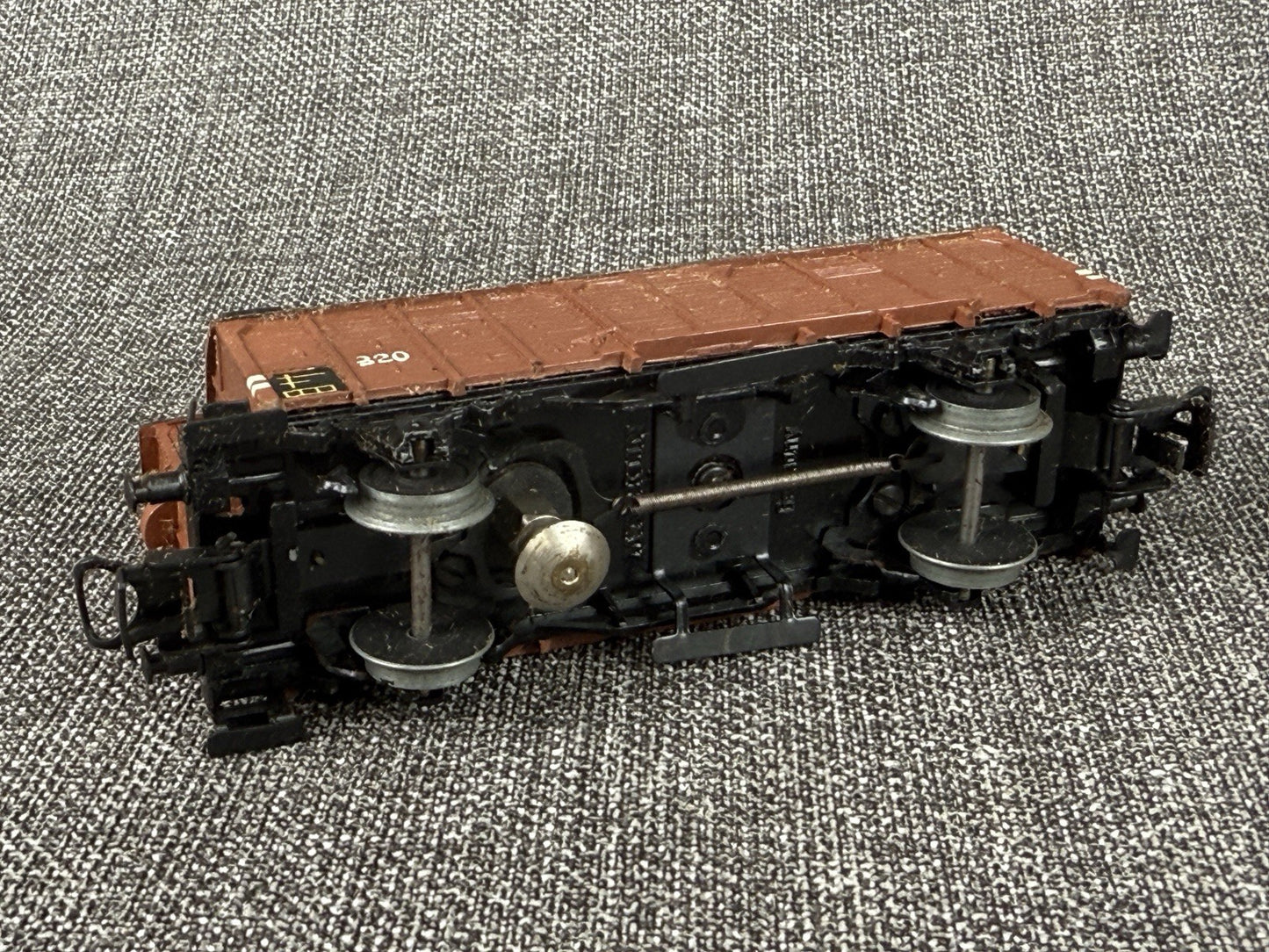 Marklin HO scale #320 Box Car with Brakeman's Cab, illuminated , Die-cast 1950's