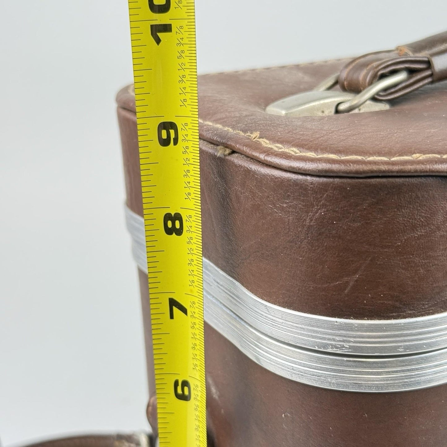 Vintage Marsand (Made In USA) Brown Leather Camera Bag w/ Straps & Compartments