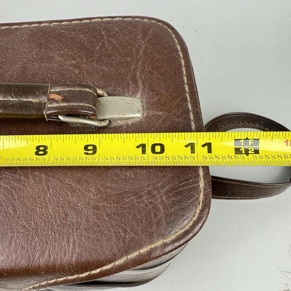 Vintage Marsand (Made In USA) Brown Leather Camera Bag w/ Straps & Compartments