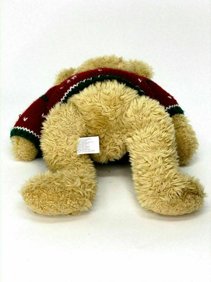 Vintage Rare 14" YANG JEE Bear (Teddy) ANIMAL Plush Stuffed with knit Sweater