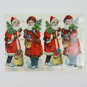 German Die-cut Red-suited Santa (Printed in Germany)