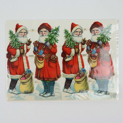 German Die-cut Red-suited Santa (Printed in Germany)