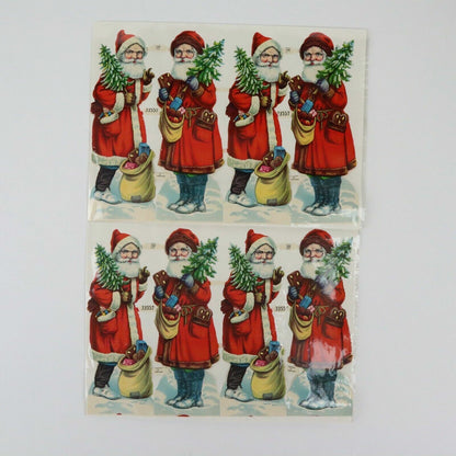 German Die-cut Red-suited Santa (Printed in Germany)