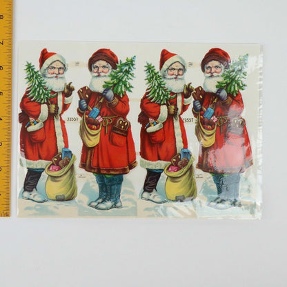 German Die-cut Red-suited Santa (Printed in Germany)