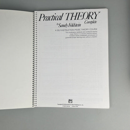 Practical Theory Complete, A Self Instruction Music Theory Course -96 Pages