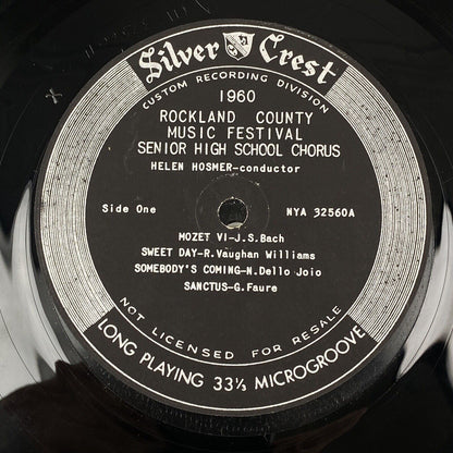 Silver crest, Rockland County Music Festival, Senior High School Band