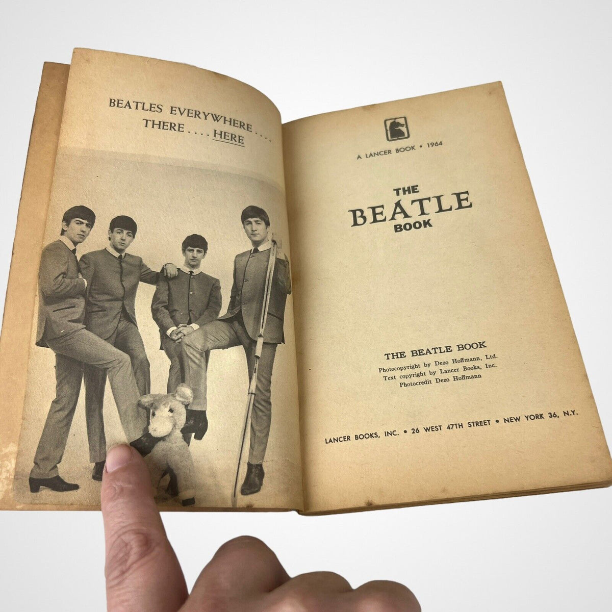 2 Beatles Books Paperback, The Beatle Book, The True Story of the Beatles