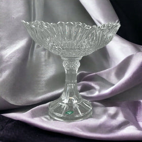 SHANNON CRYSTAL Compote Made In Ireland 12" Tall x 12" Wide (Fruit)