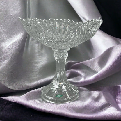 SHANNON CRYSTAL Compote Made In Ireland 12" Tall x 12" Wide (Fruit) Glass