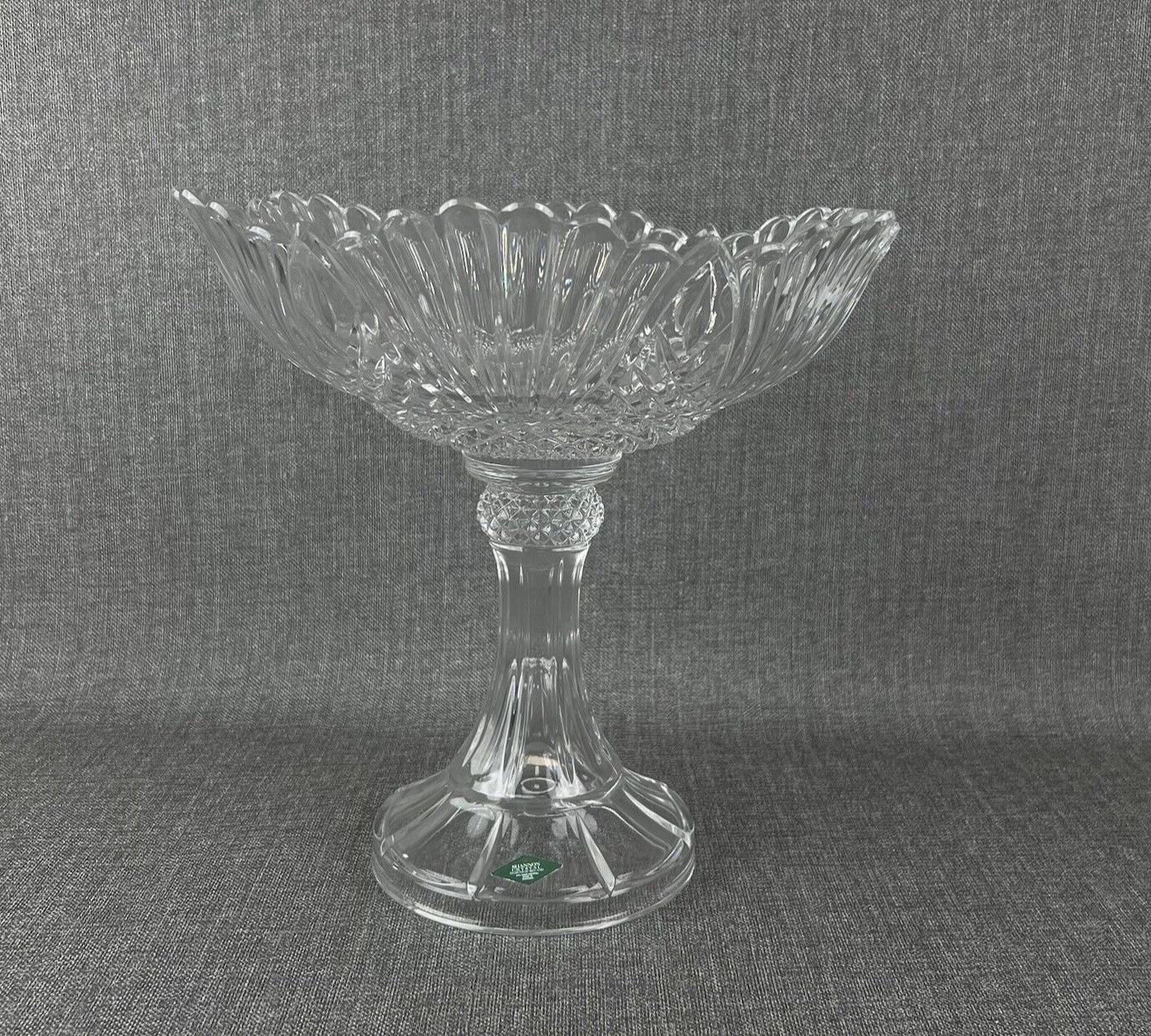 SHANNON CRYSTAL Compote Made In Ireland 12" Tall x 12" Wide (Fruit) Glass