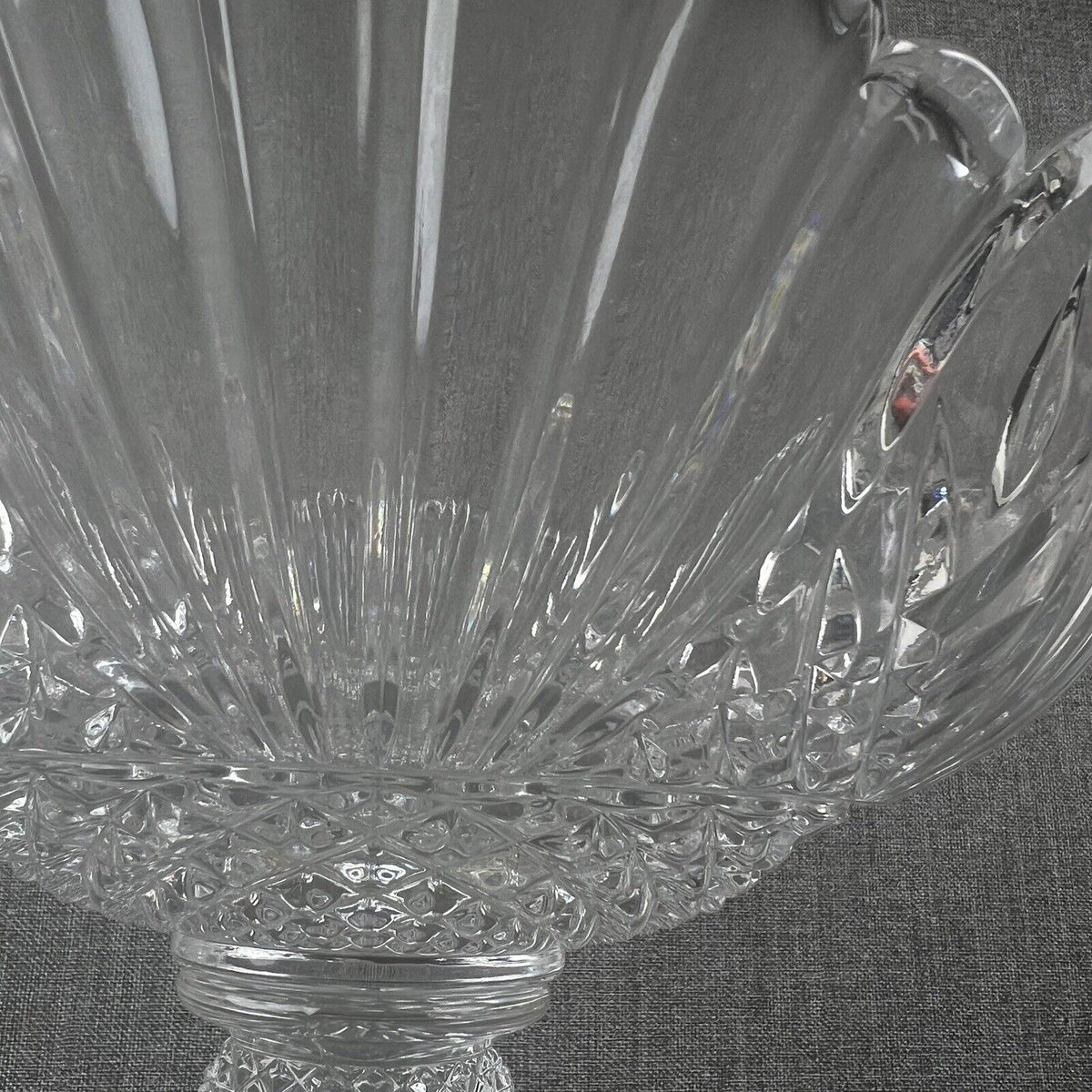 SHANNON CRYSTAL Compote Made In Ireland 12" Tall x 12" Wide (Fruit) Glass