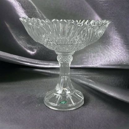 SHANNON CRYSTAL Compote Made In Ireland 12" Tall x 12" Wide (Fruit) Glass