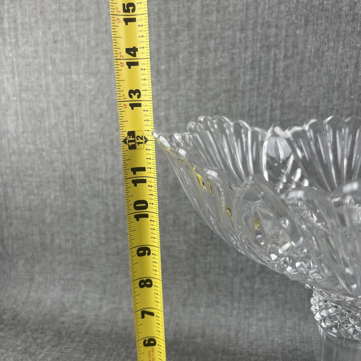 SHANNON CRYSTAL Compote Made In Ireland 12" Tall x 12" Wide (Fruit) Glass