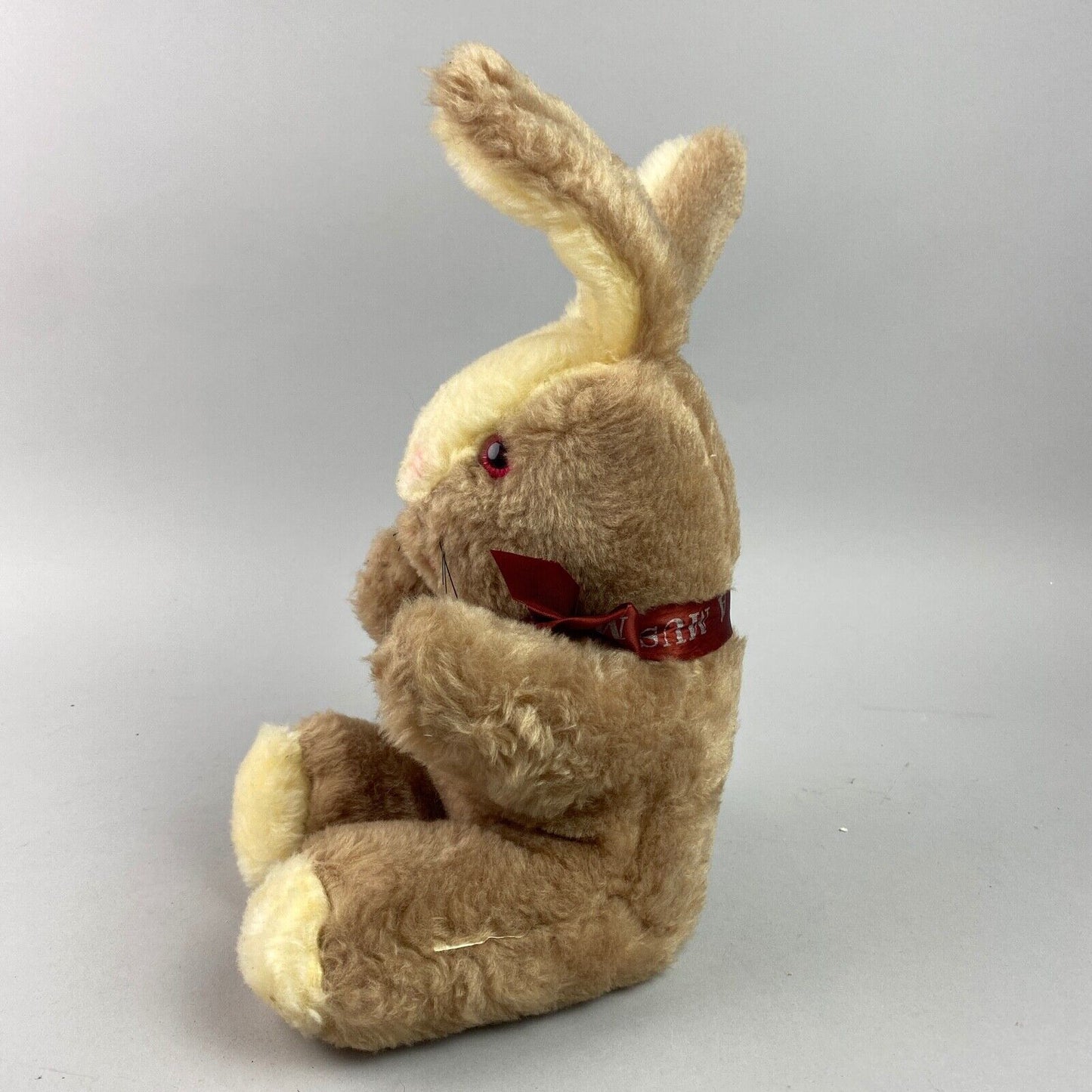 Vintage Rabbit Plush Stuffed Animal with Wind-Up Music