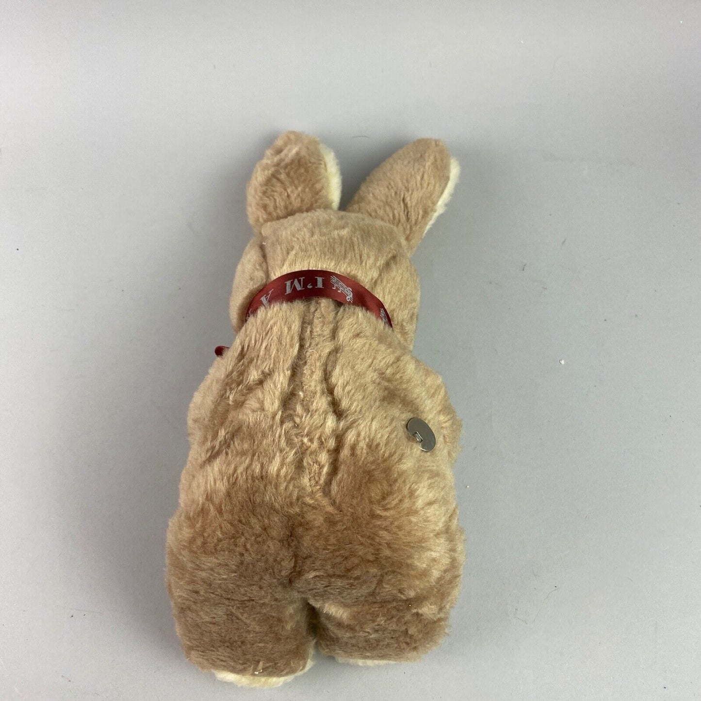 Vintage Rabbit Plush Stuffed Animal with Wind-Up Music