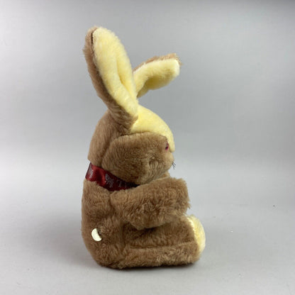 Vintage Rabbit Plush Stuffed Animal with Wind-Up Music