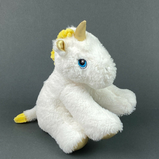 White Unicorn Stuffed Plush Animal, Spark Create Imagine