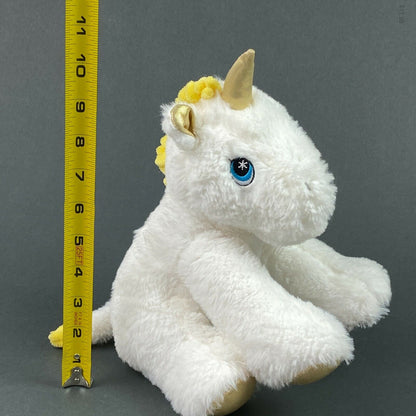 White Unicorn Stuffed Plush Animal, Spark Create Imagine