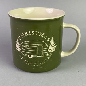 Handmade Artisan Mug 'Christmas at the Campers' Mug (Coffee) Teardrop