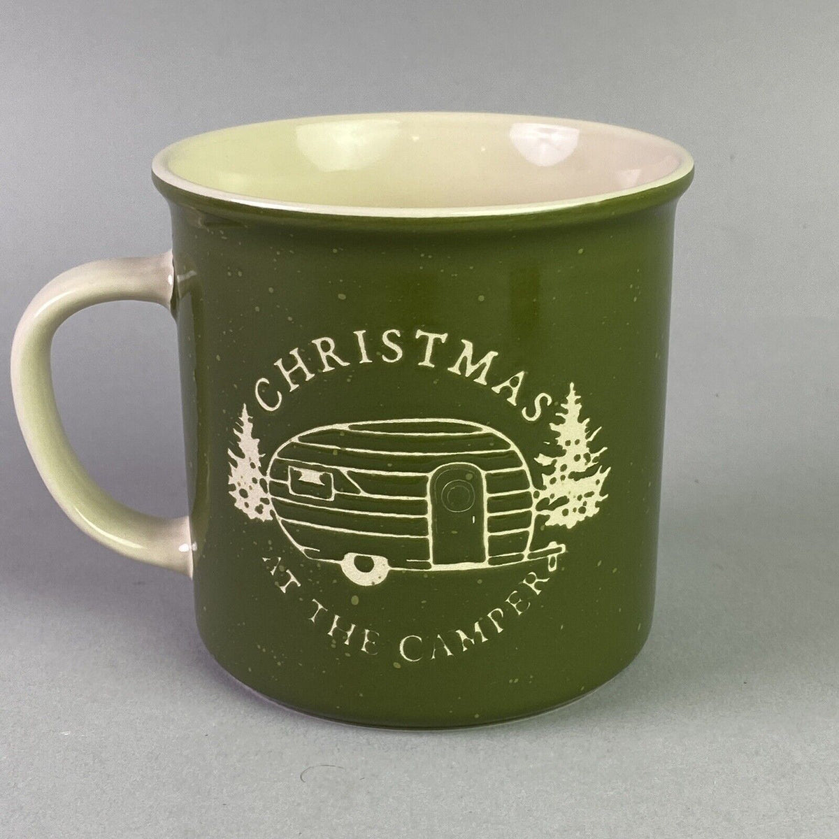 Handmade Artisan Mug 'Christmas at the Campers' Mug (Coffee) Teardrop