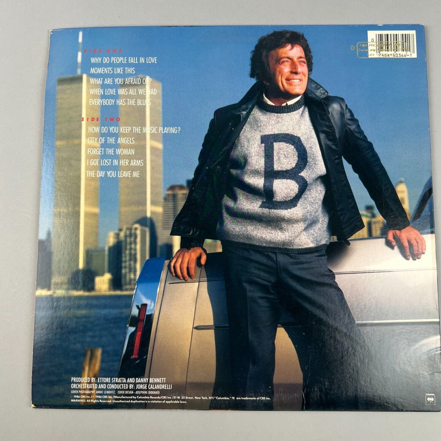 Tony Bennett - The Art of Excellence Promotional Vinyl Record