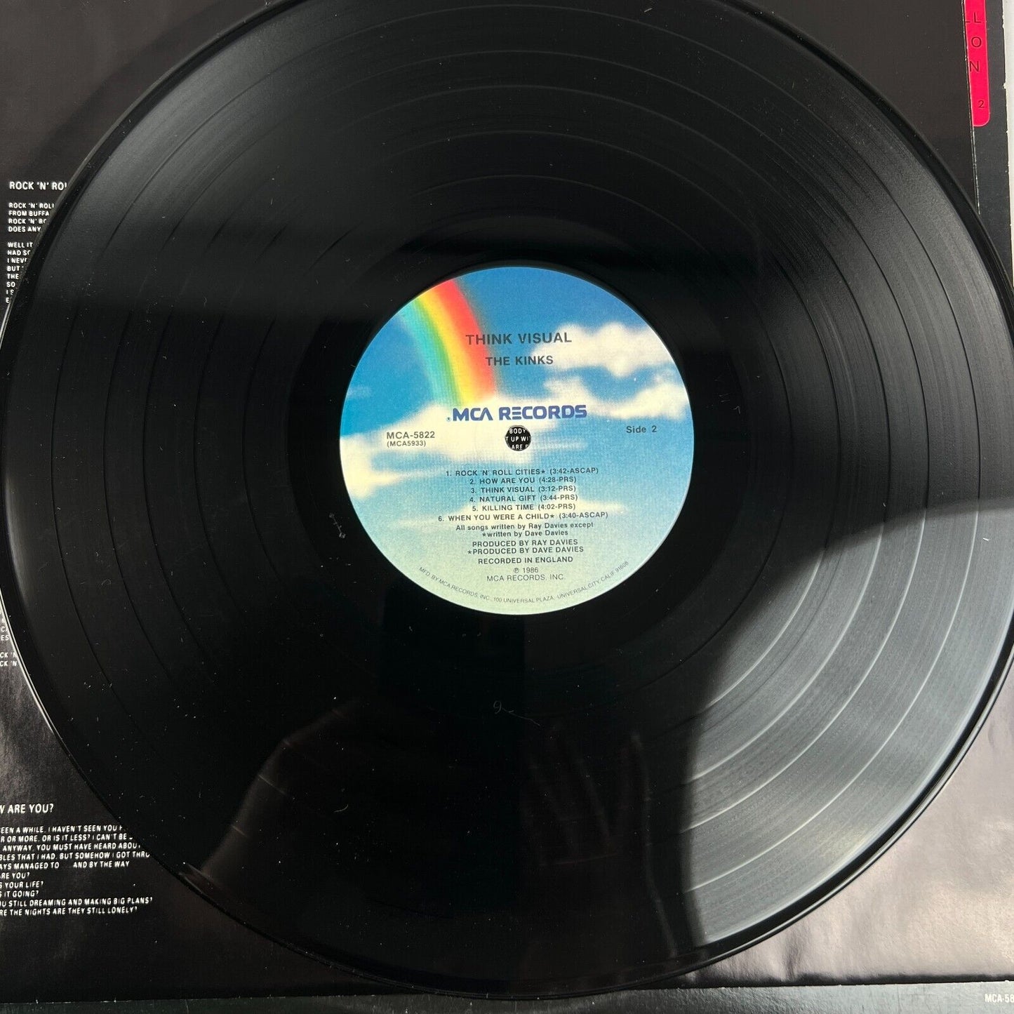 Think Visual - The Kinks Promotional Vinyl Record