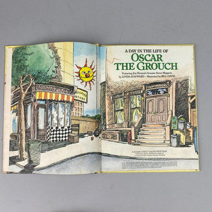 A Sesame Street Golden Press Book, A Day in the Life of Oscar the Grouch 1971