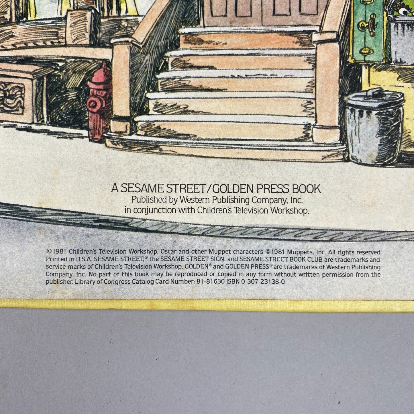 A Sesame Street Golden Press Book, A Day in the Life of Oscar the Grouch 1971