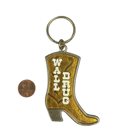 Vintage Keychain - Wall Drug Boot 3.5"