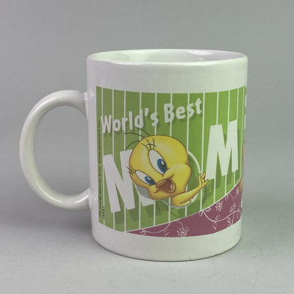 Vintage Tweety Bird "Worlds Best Mom" Coffee Mug (Mom Gift)