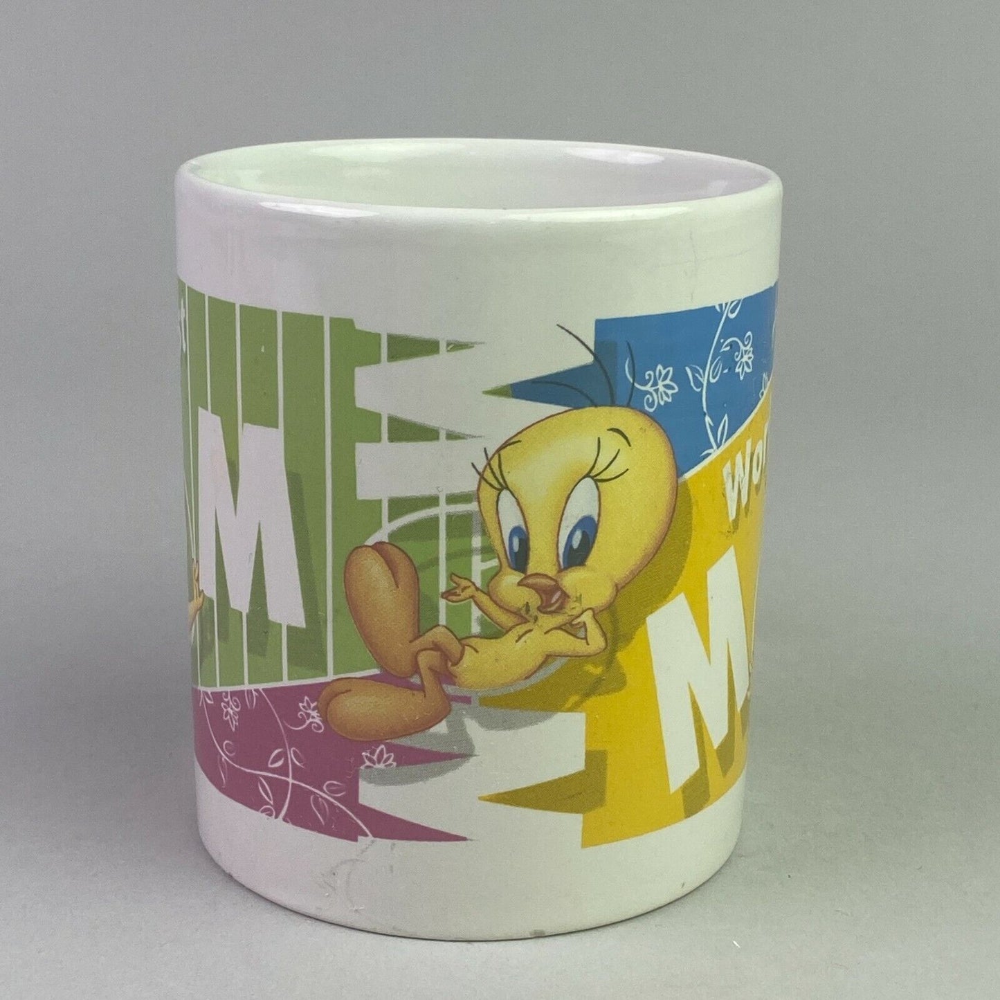 Vintage Tweety Bird "Worlds Best Mom" Coffee Mug (Mom Gift)