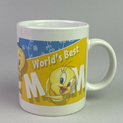 Vintage Tweety Bird "Worlds Best Mom" Coffee Mug (Mom Gift)