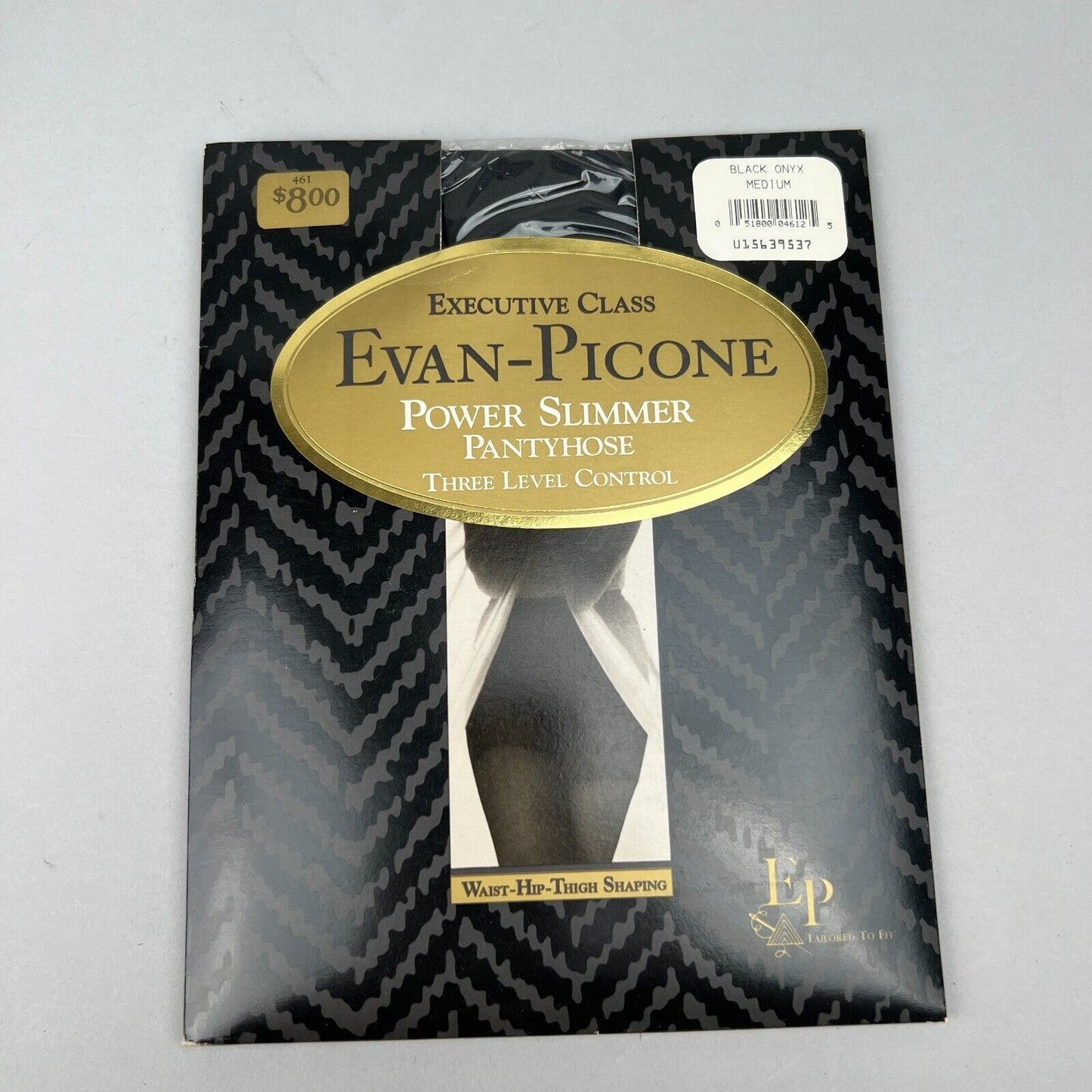 Evan Picone Power Slimmer Pantyhose, Black Onyx Medium