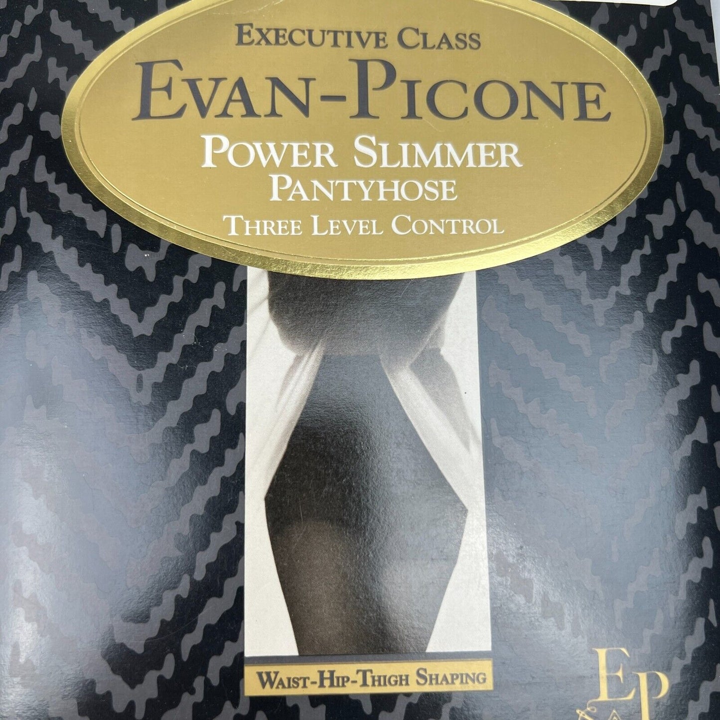 Evan Picone Power Slimmer Pantyhose, Black Onyx Medium