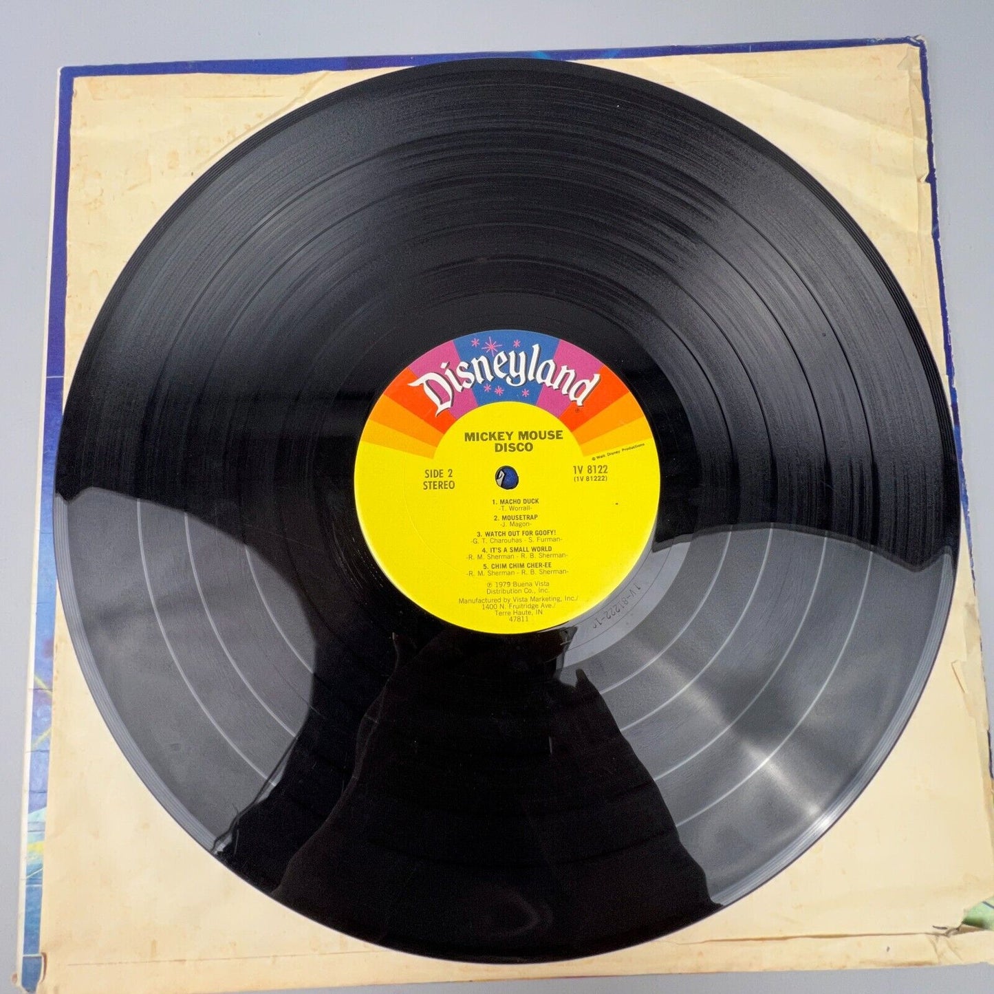 Mickey Mouse Disco Disneyland Records Vinyl Record
