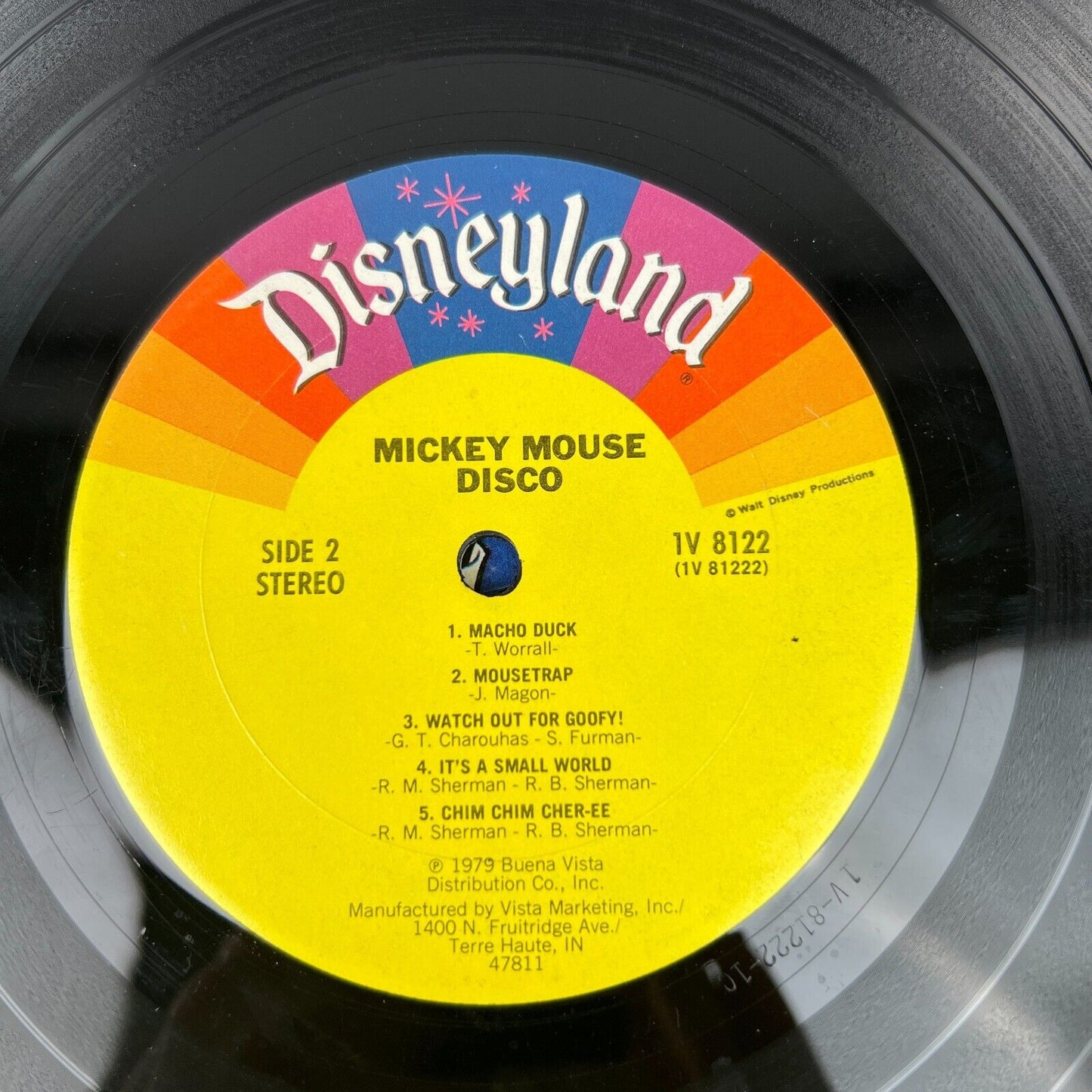 Mickey Mouse Disco Disneyland Records Vinyl Record