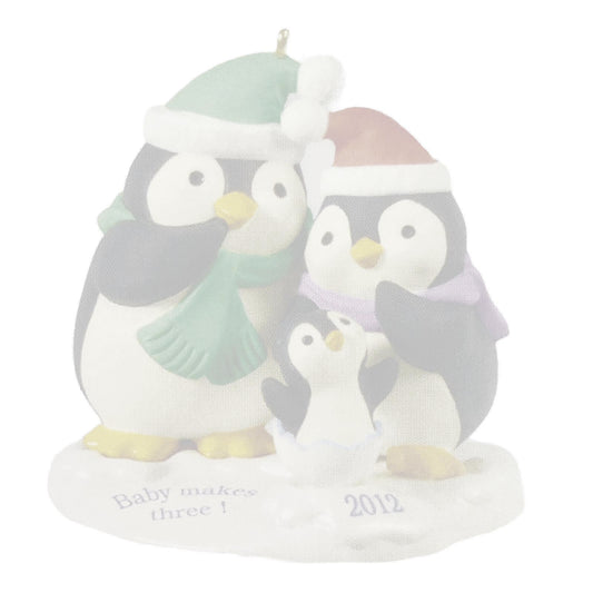 Hallamrk Penguins Ornament Baby Makes Three! 2012