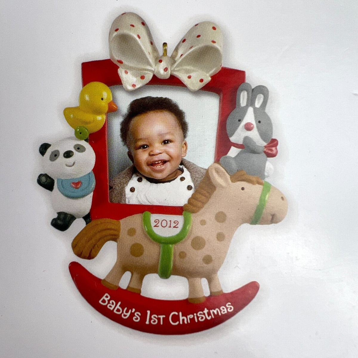 New Hallmark 2012 Baby's 1st Christmas Personalize Picture