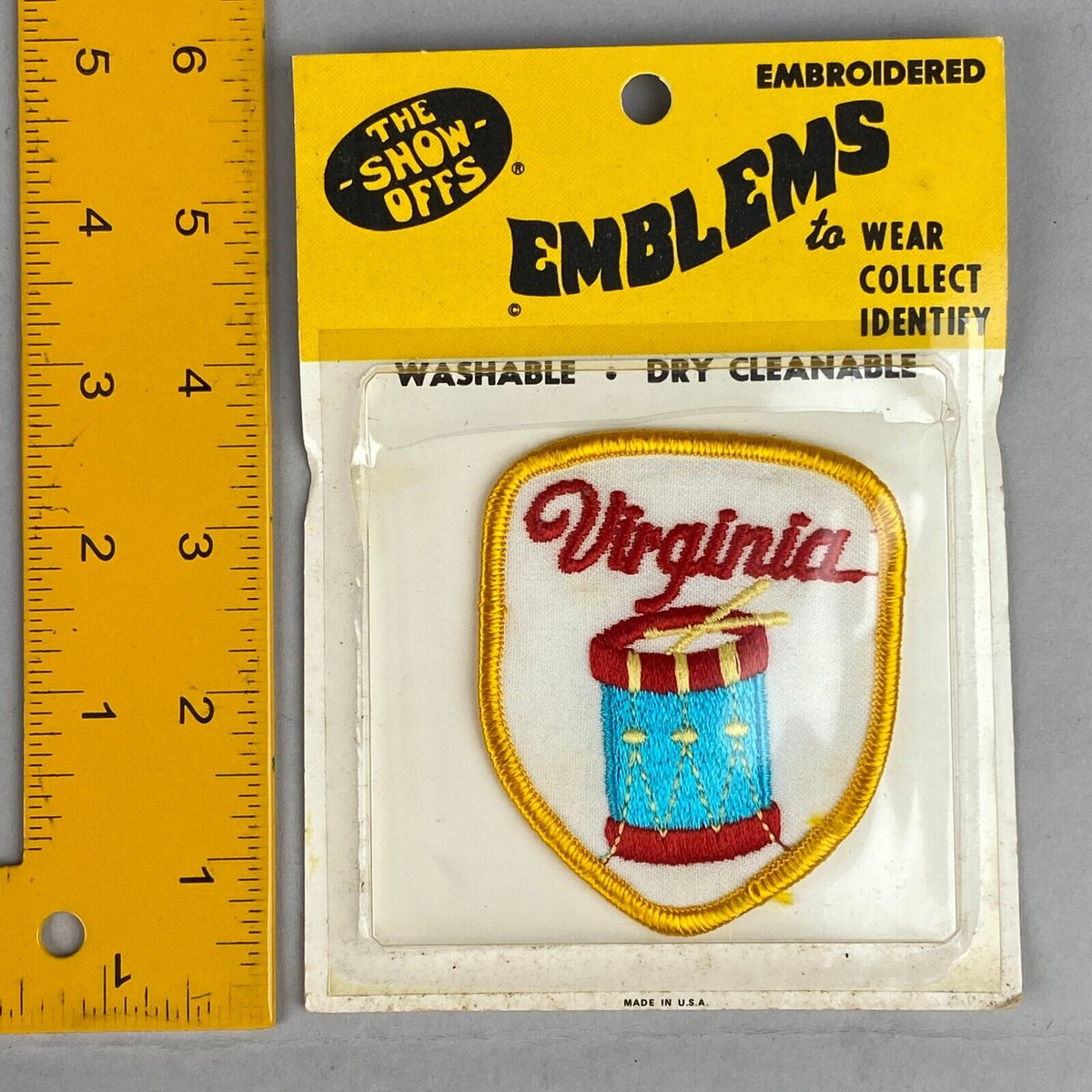 Vintage 'The Show Offs' Emblems VIRGINIA Sew On Patch Wear or Collect