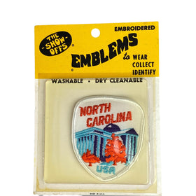 Vintage 'The Show Offs' Emblems NORTH CAROLINA Sew On Patch Wear and Collect