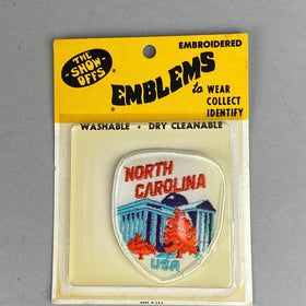 Vintage 'The Show Offs' Emblems NORTH CAROLINA Sew On Patch Wear and Collect