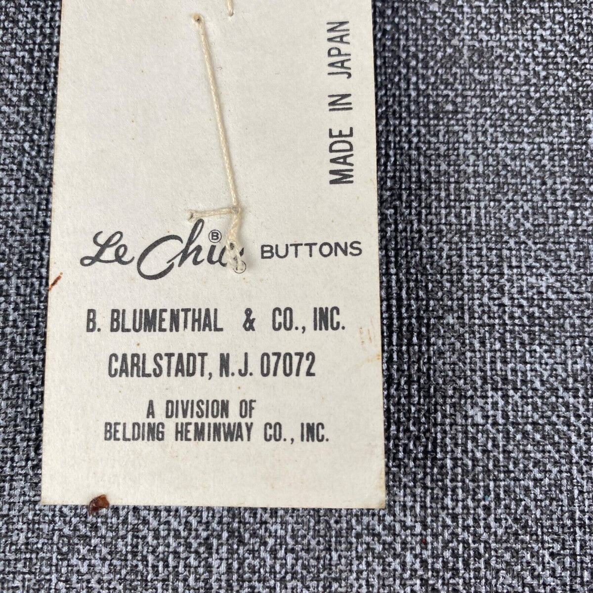 Le Chic B. Blumenthal 3 Pink Buttons Original Card 418 19MM 3/4" Washable