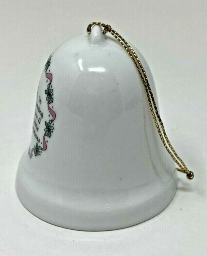 Vintage 1995 Precious Moments Christmas Bell Ornament '...White Christmas...'