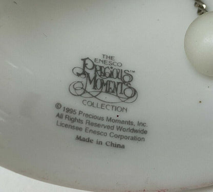 Vintage 1995 Precious Moments Christmas Bell Ornament '...White Christmas...'