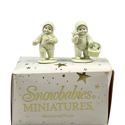 Department 56 Snowbabies Miniatures Pewter, Finding Fallen Stars 7618-0